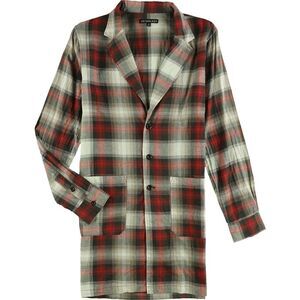 Jaywalker Mens Extended Button Up Shirt, Red, NWT